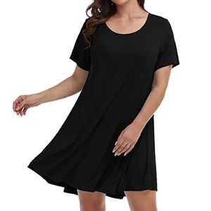 Size Small black t-shirt dress